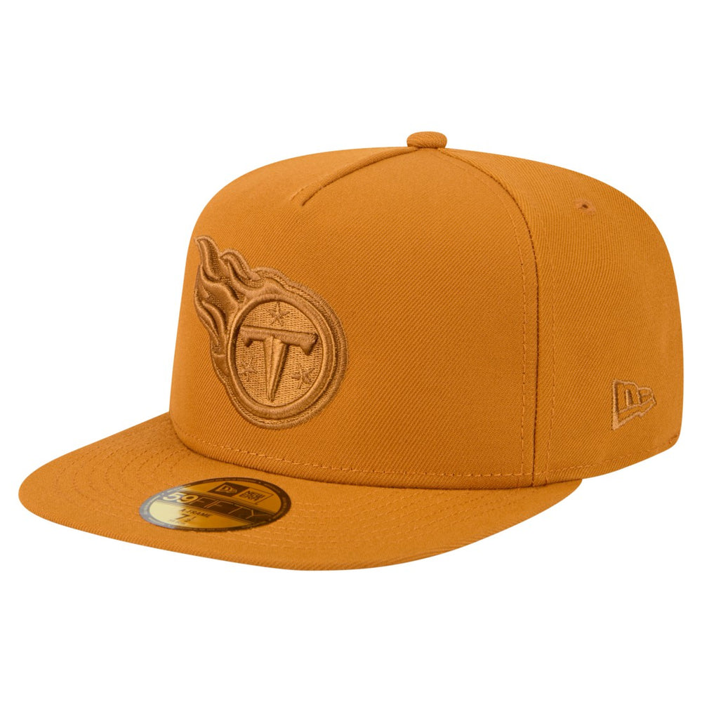 Tennessee Titans New Era Color Pack A-Frame 59FIFTY Fitted Hat - Brown discount