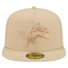Detroit Lions New Era Color Pack A-Frame 59FIFTY Fitted Hat - Light Beige cheap