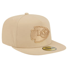 Kansas City Chiefs New Era Color Pack A-Frame 59FIFTY Fitted Hat - Light Beige for sale