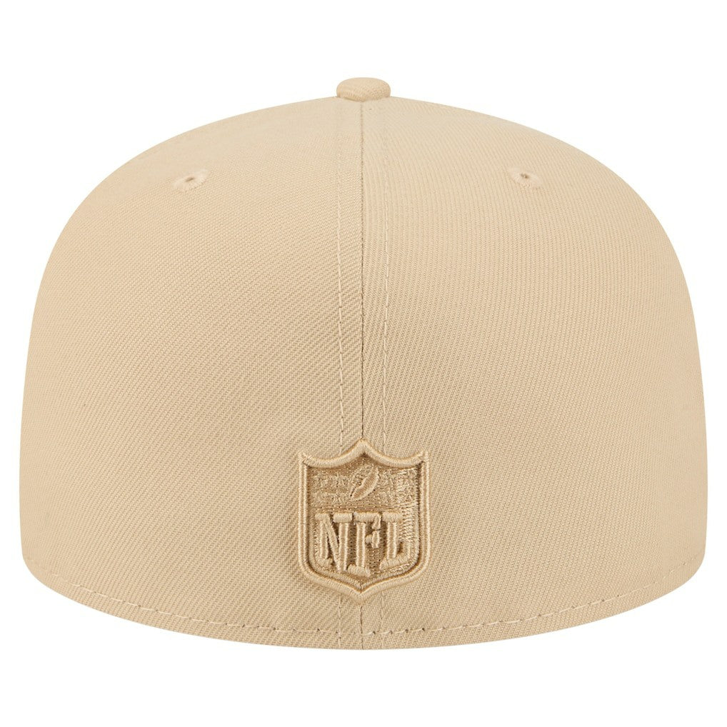 Los Angeles Chargers New Era Color Pack A-Frame 59FIFTY Fitted Hat - Beige on sale