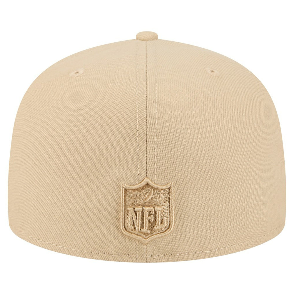 Los Angeles Chargers New Era Color Pack A-Frame 59FIFTY Fitted Hat - Beige on sale