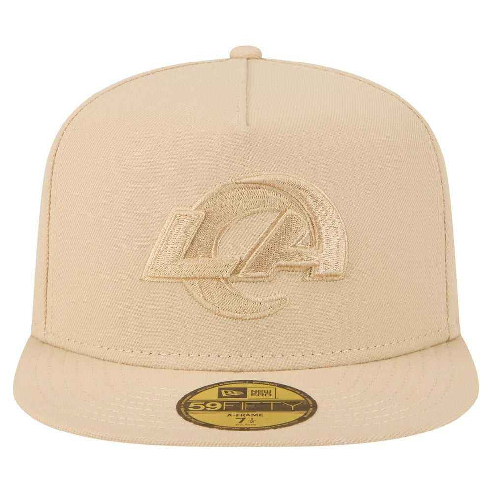 Los Angeles Rams New Era Color Pack A-Frame 59FIFTY Fitted Hat - Light Beige cheap