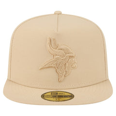 Minnesota Vikings New Era Color Pack A-Frame 59FIFTY Fitted Hat - Light Beige for sale