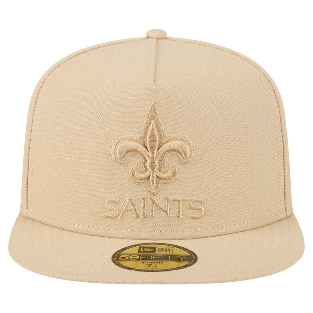 New Orleans Saints New Era Color Pack A-Frame 59FIFTY Fitted Hat - Light Beige discount
