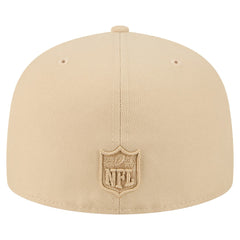 New York Jets New Era Color Pack A-Frame 59FIFTY Fitted Hat - Beige on sale