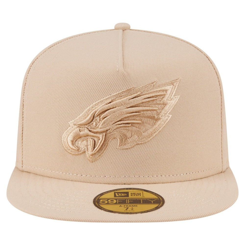Philadelphia Eagles New Era Color Pack A-Frame 59FIFTY Fitted Hat - Light Beige cheap
