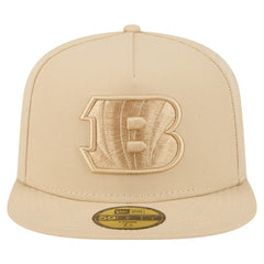 Cincinnati Bengals New Era Color Pack A-Frame 59FIFTY Fitted Hat - Light Beige cheap