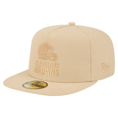 Cleveland Browns New Era Color Pack A-Frame 59FIFTY Fitted Hat - Light Beige for sale