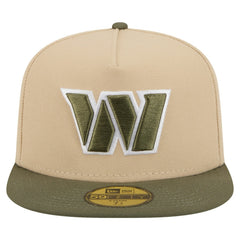 Washington Commanders New Era Color Pack A-Frame 59FIFTY Fitted Hat - Beige/Olive discount