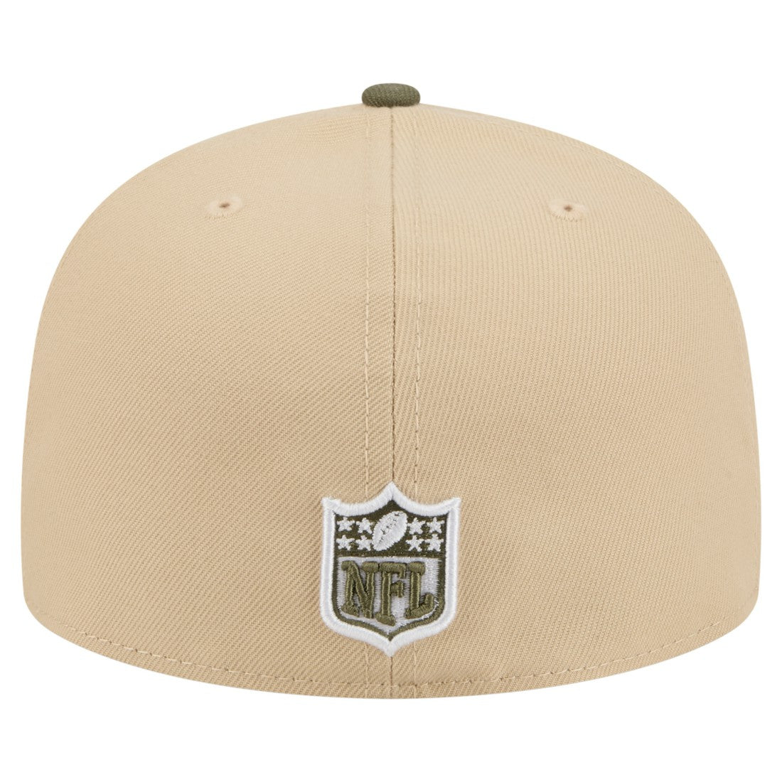 New York Jets New Era Color Pack A-Frame 59FIFTY Fitted Hat - Light Beige/Olive discount