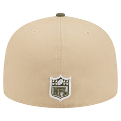New York Jets New Era Color Pack A-Frame 59FIFTY Fitted Hat - Light Beige/Olive discount