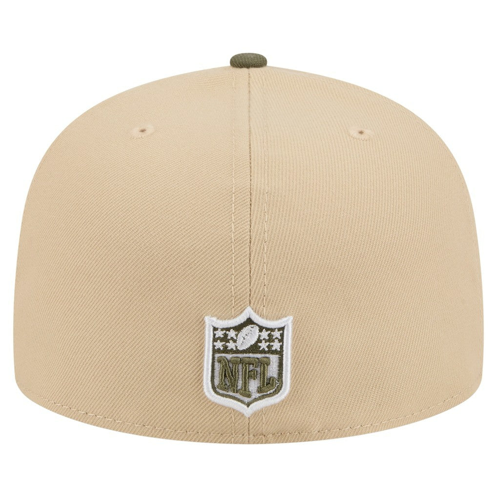 Kansas City Chiefs New Era Color Pack A-Frame 59FIFTY Fitted Hat - Light Beige/Olive sale