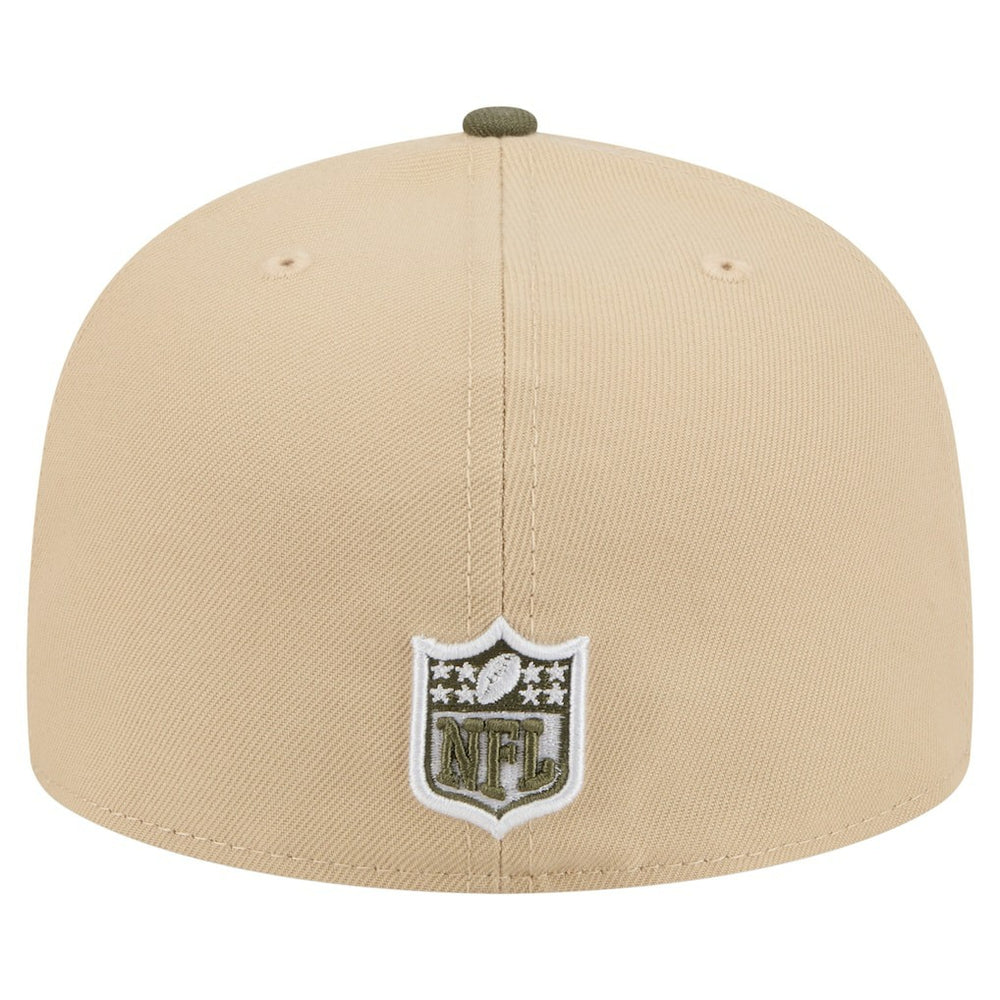 Kansas City Chiefs New Era Color Pack A-Frame 59FIFTY Fitted Hat - Light Beige/Olive sale