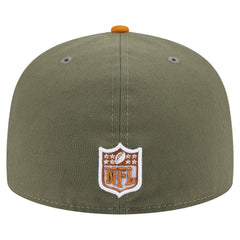 Detroit Lions New Era Color Pack A-Frame 59FIFTY Fitted Hat - Olive/Brown outlet