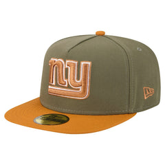 New York Giants New Era Color Pack A-Frame 59FIFTY Fitted Hat - Olive/Brown discount