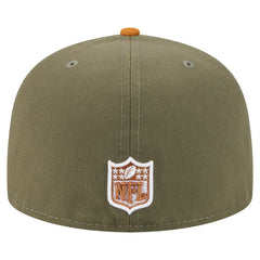 Pittsburgh Steelers New Era Color Pack A-Frame 59FIFTY Fitted Hat - Olive/Brown discount