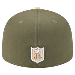Washington Commanders New Era Two-Tone Color Pack Split Panel 59FIFTY Fitted Hat - Light Beige/Olive sale