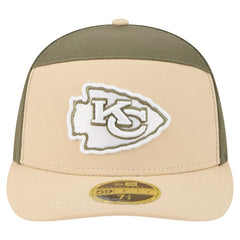 Kansas City Chiefs New Era Two-Tone Color Pack Split Panel 59FIFTY Fitted Hat - Light Beige/Olive outlet
