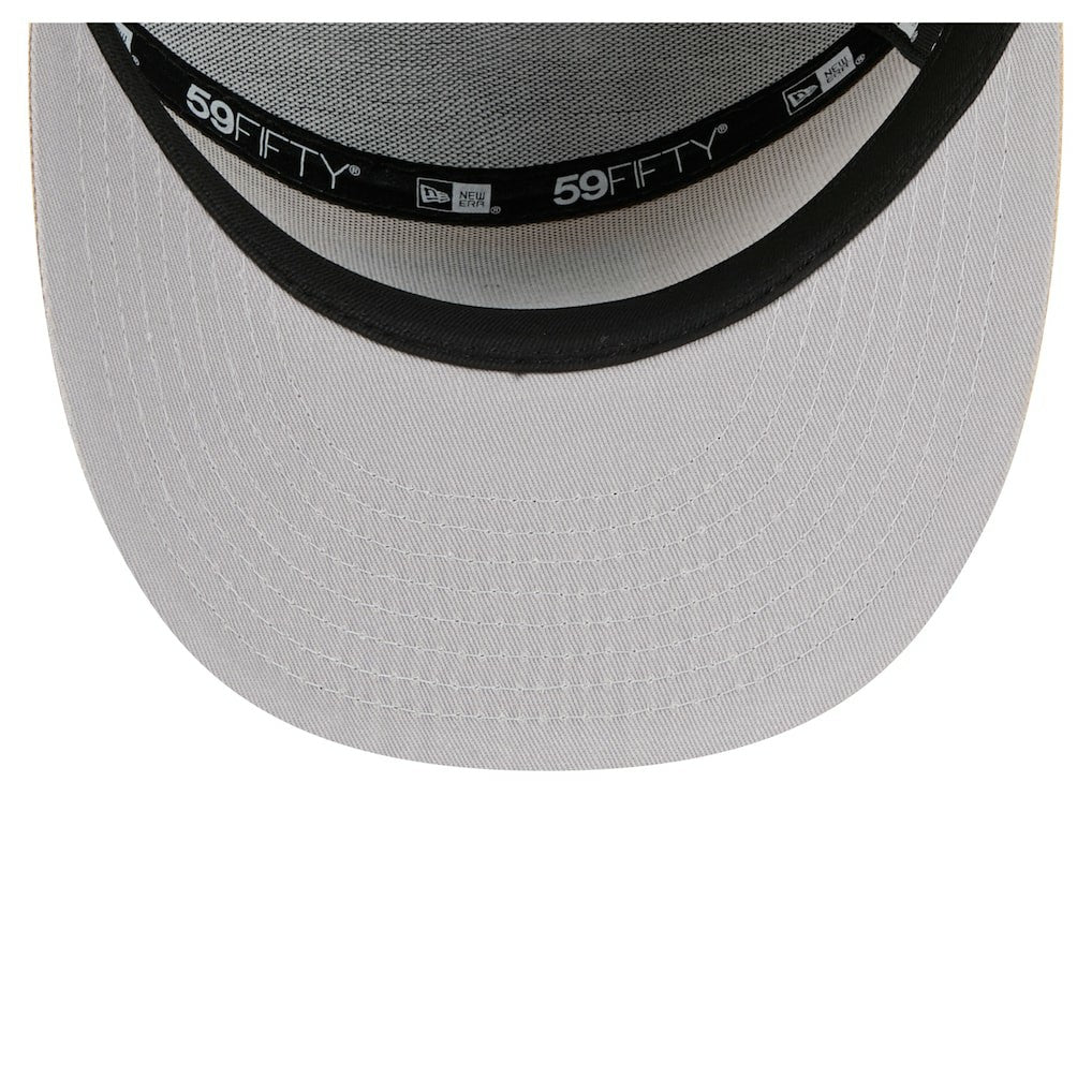 Las Vegas Raiders New Era Two-Tone Color Pack Split Panel 59FIFTY Fitted Hat - Light Beige/Olive cheap