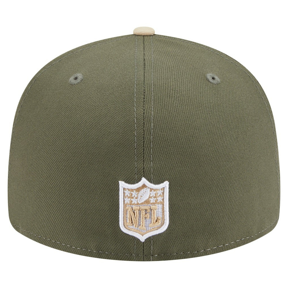 Pittsburgh Steelers New Era Two-Tone Color Pack Split Panel 59FIFTY Fitted Hat - Light Beige/Olive cheap
