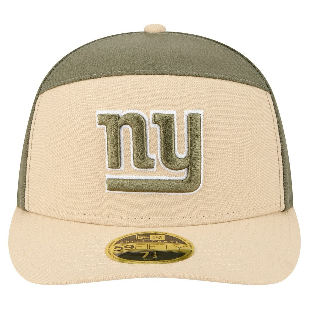 New York Giants New Era Two-Tone Color Pack Split Panel 59FIFTY Fitted Hat - Light Beige/Olive online
