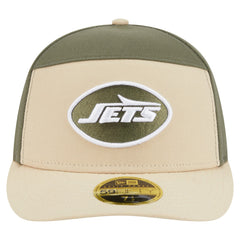 New York Jets New Era Two-Tone Color Pack Split Panel 59FIFTY Fitted Hat - Light Beige/Olive outlet