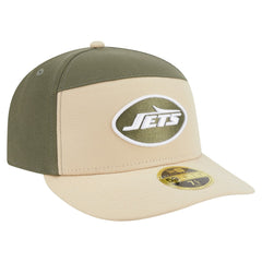 New York Jets New Era Two-Tone Color Pack Split Panel 59FIFTY Fitted Hat - Light Beige/Olive outlet