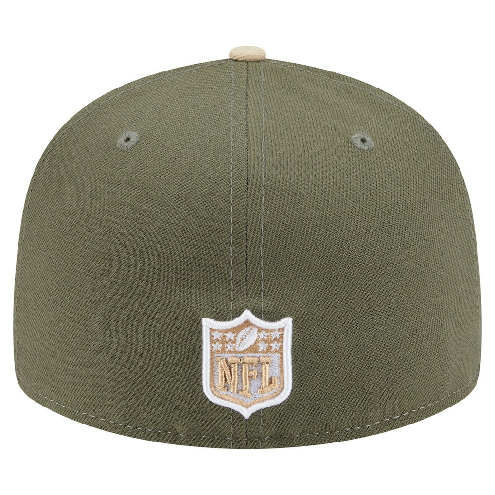Philadelphia Eagles New Era Two-Tone Color Pack Split Panel 59FIFTY Fitted Hat - Light Beige/Olive outlet