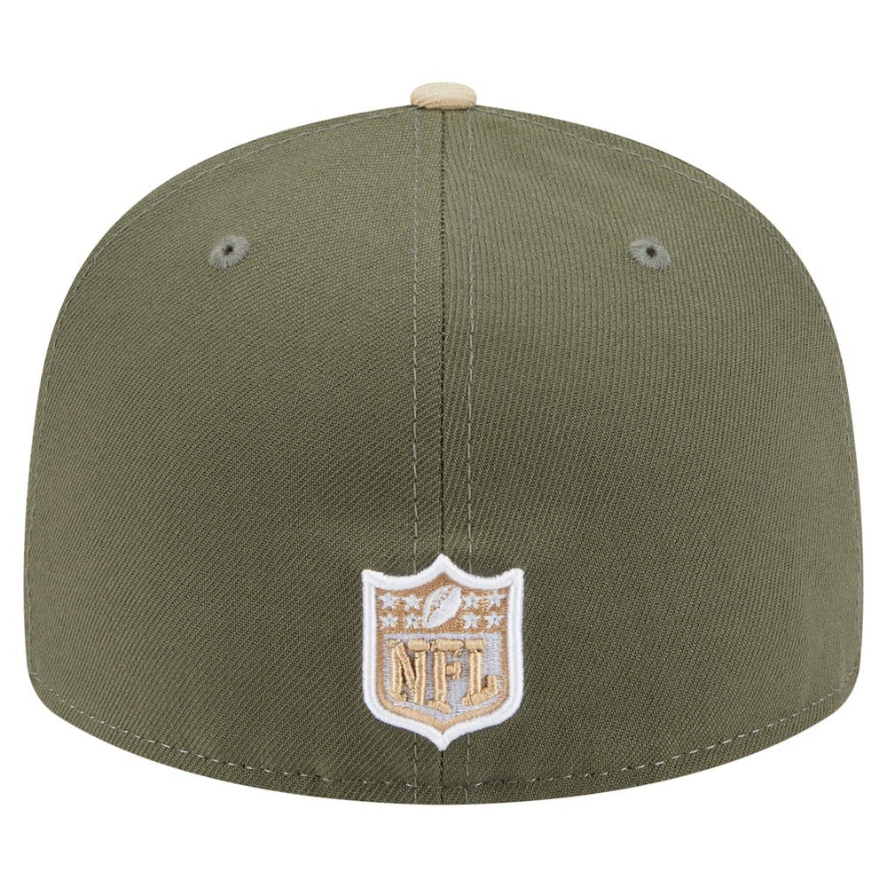 Philadelphia Eagles New Era Two-Tone Color Pack Split Panel 59FIFTY Fitted Hat - Light Beige/Olive outlet