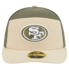 San Francisco 49ers New Era Two-Tone Color Pack Split Panel 59FIFTY Fitted Hat - Light Beige/Olive sale
