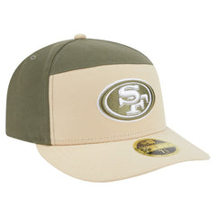 San Francisco 49ers New Era Two-Tone Color Pack Split Panel 59FIFTY Fitted Hat - Light Beige/Olive sale