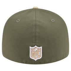 San Francisco 49ers New Era Two-Tone Color Pack Split Panel 59FIFTY Fitted Hat - Light Beige/Olive sale