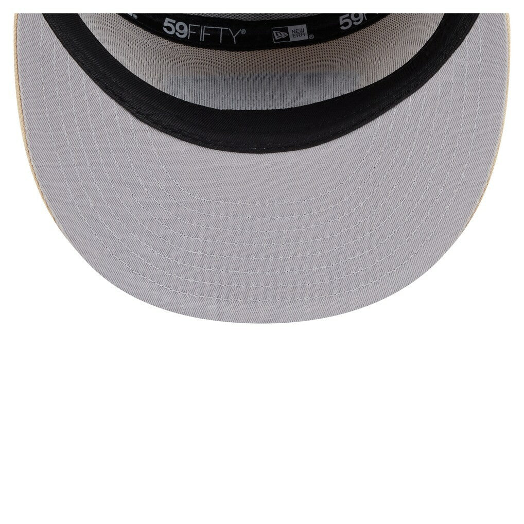 San Francisco 49ers New Era Two-Tone Color Pack Split Panel 59FIFTY Fitted Hat - Light Beige/Olive sale