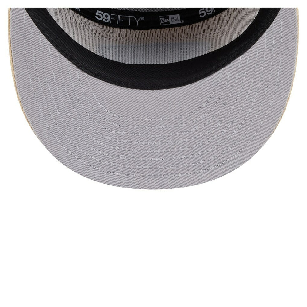 San Francisco 49ers New Era Two-Tone Color Pack Split Panel 59FIFTY Fitted Hat - Light Beige/Olive sale