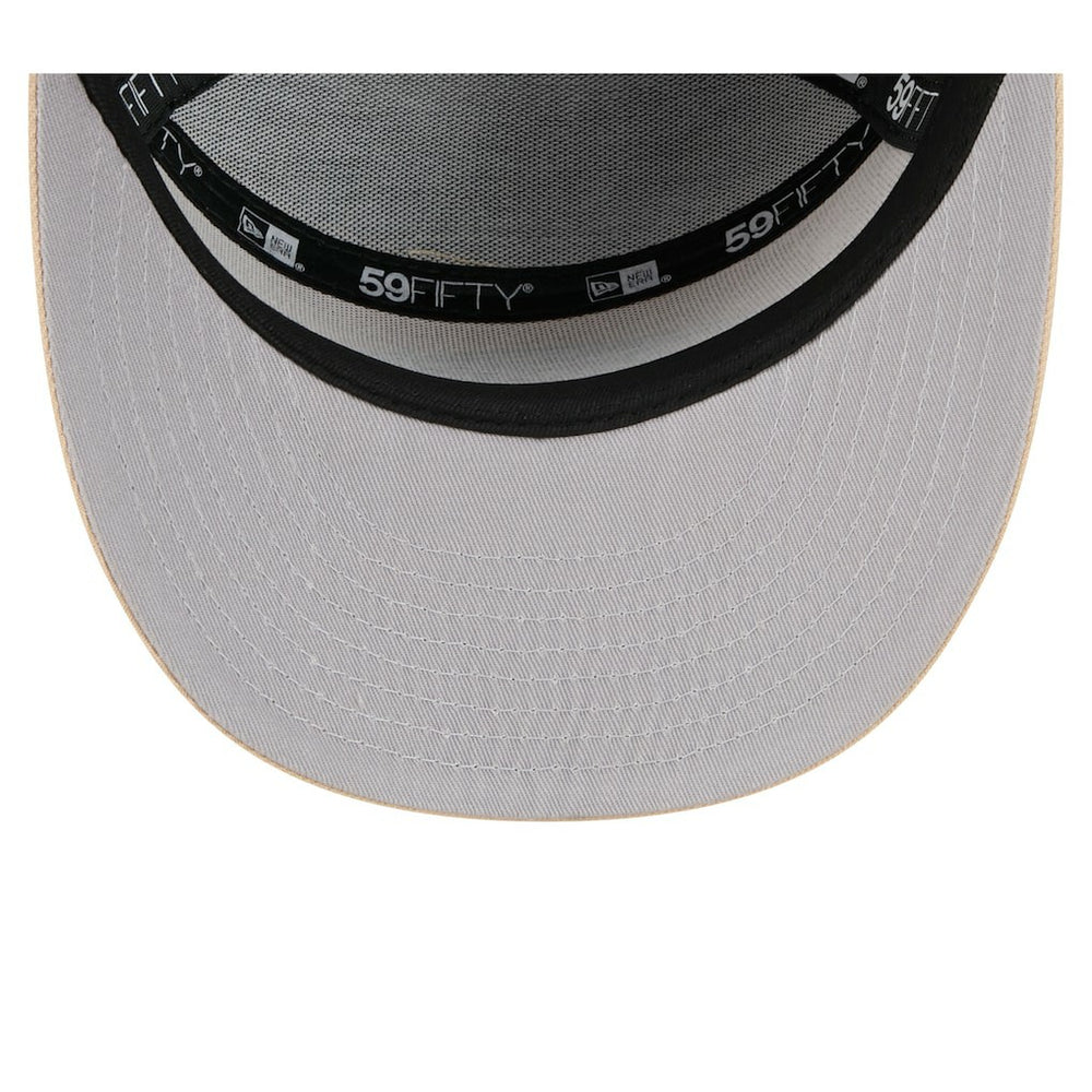 Baltimore Ravens New Era Color Pack Split Panel 59FIFTY Fitted Hat - Light Beige/Olive for sale