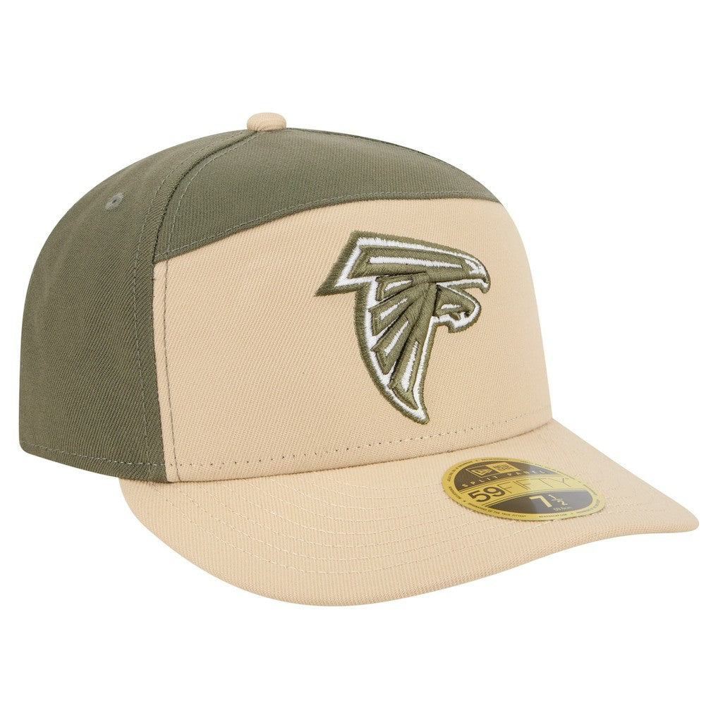 Atlanta Falcons New Era Color Pack Split Panel 59FIFTY Fitted Hat - Light Beige/Olive discount