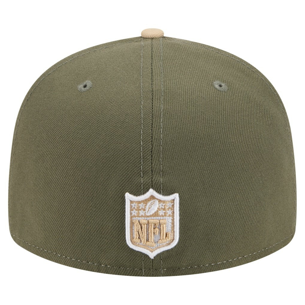 Atlanta Falcons New Era Color Pack Split Panel 59FIFTY Fitted Hat - Light Beige/Olive discount