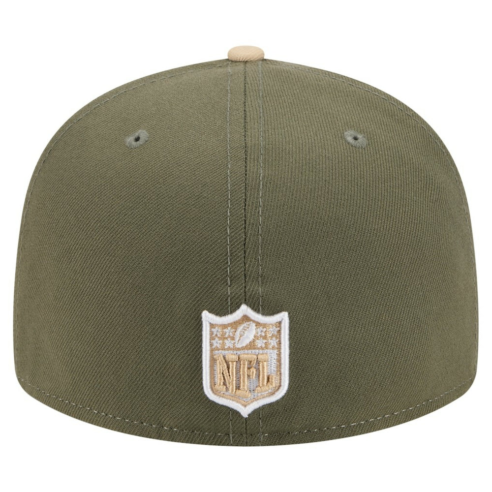Atlanta Falcons New Era Color Pack Split Panel 59FIFTY Fitted Hat - Light Beige/Olive discount