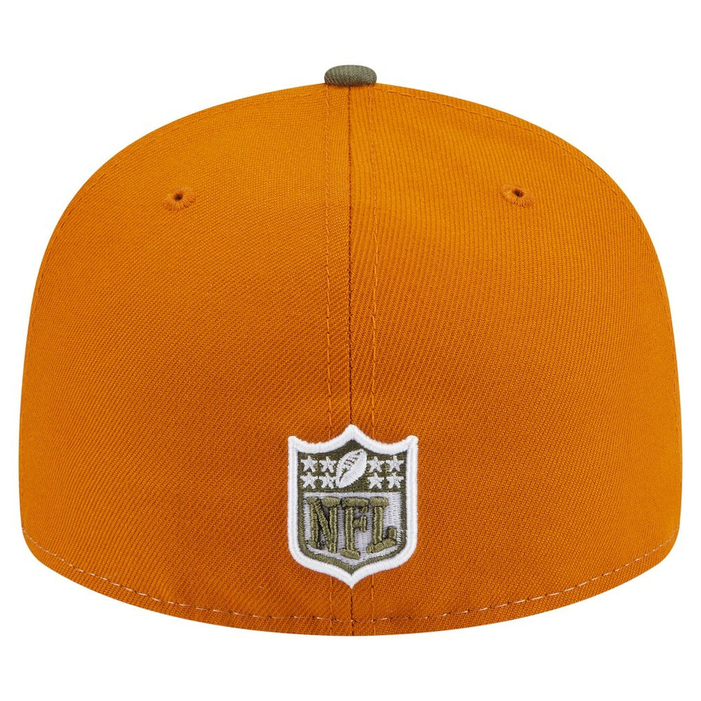 Philadelphia Eagles New Era Two-Tone Color Pack Split Panel 59FIFTY Fitted Hat - Olive/Brown sale