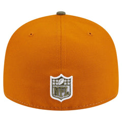 Philadelphia Eagles New Era Two-Tone Color Pack Split Panel 59FIFTY Fitted Hat - Olive/Brown sale