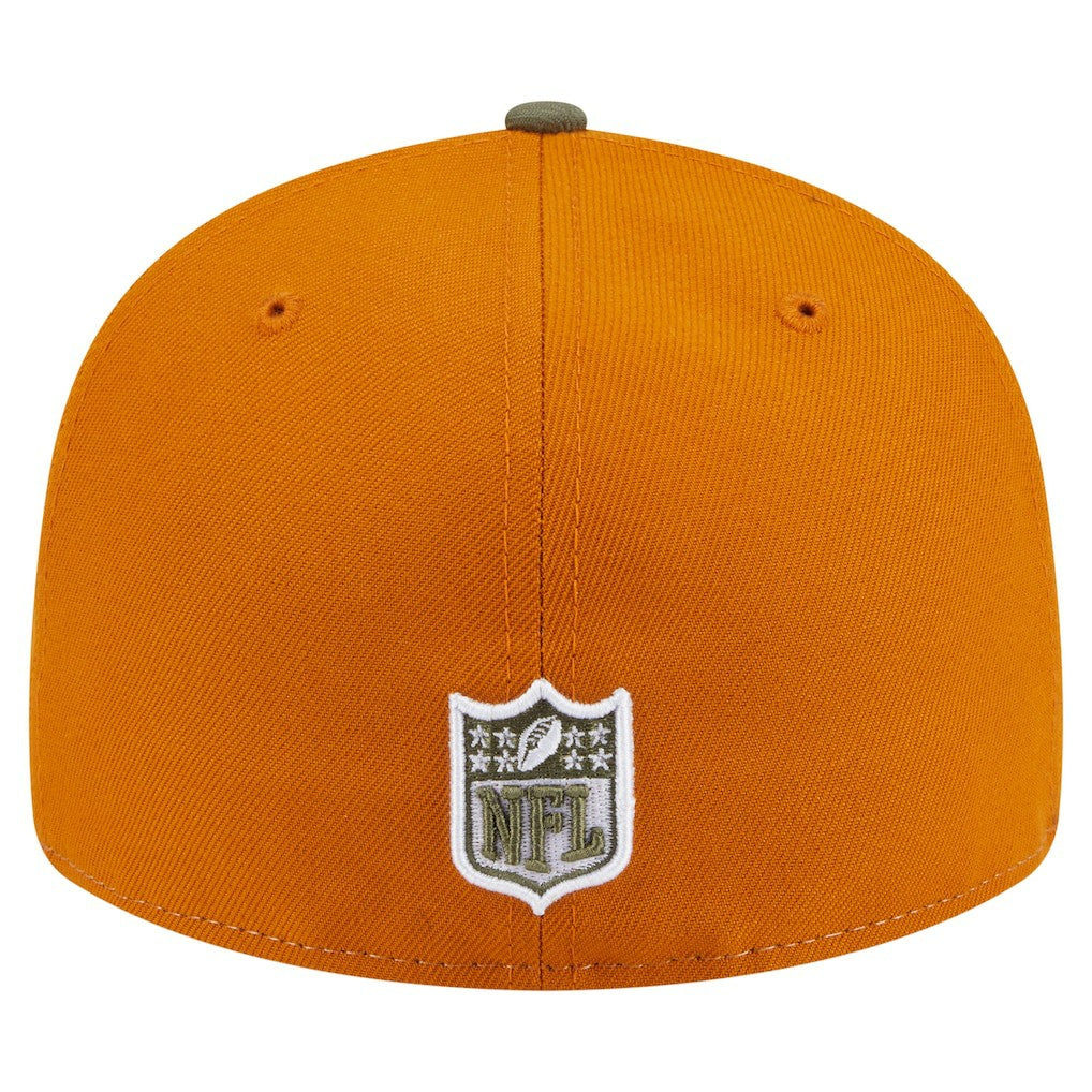 San Francisco 49ers New Era Two-Tone Color Pack Split Panel 59FIFTY Fitted Hat - Olive/Brown outlet