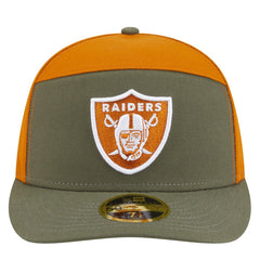 Las Vegas Raiders New Era Two-Tone Color Pack Split Panel 59FIFTY Fitted Hat - Olive/Brown cheap