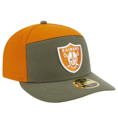 Las Vegas Raiders New Era Two-Tone Color Pack Split Panel 59FIFTY Fitted Hat - Olive/Brown cheap