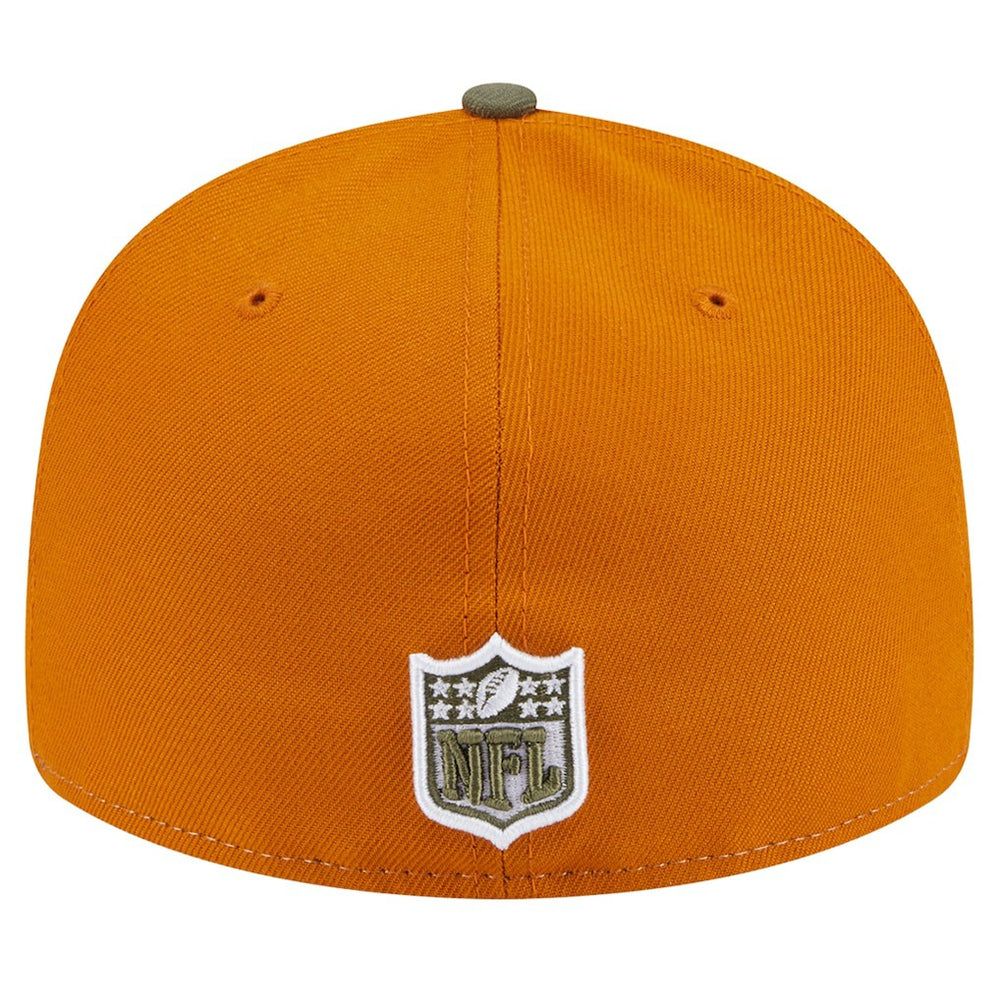 Las Vegas Raiders New Era Two-Tone Color Pack Split Panel 59FIFTY Fitted Hat - Olive/Brown cheap