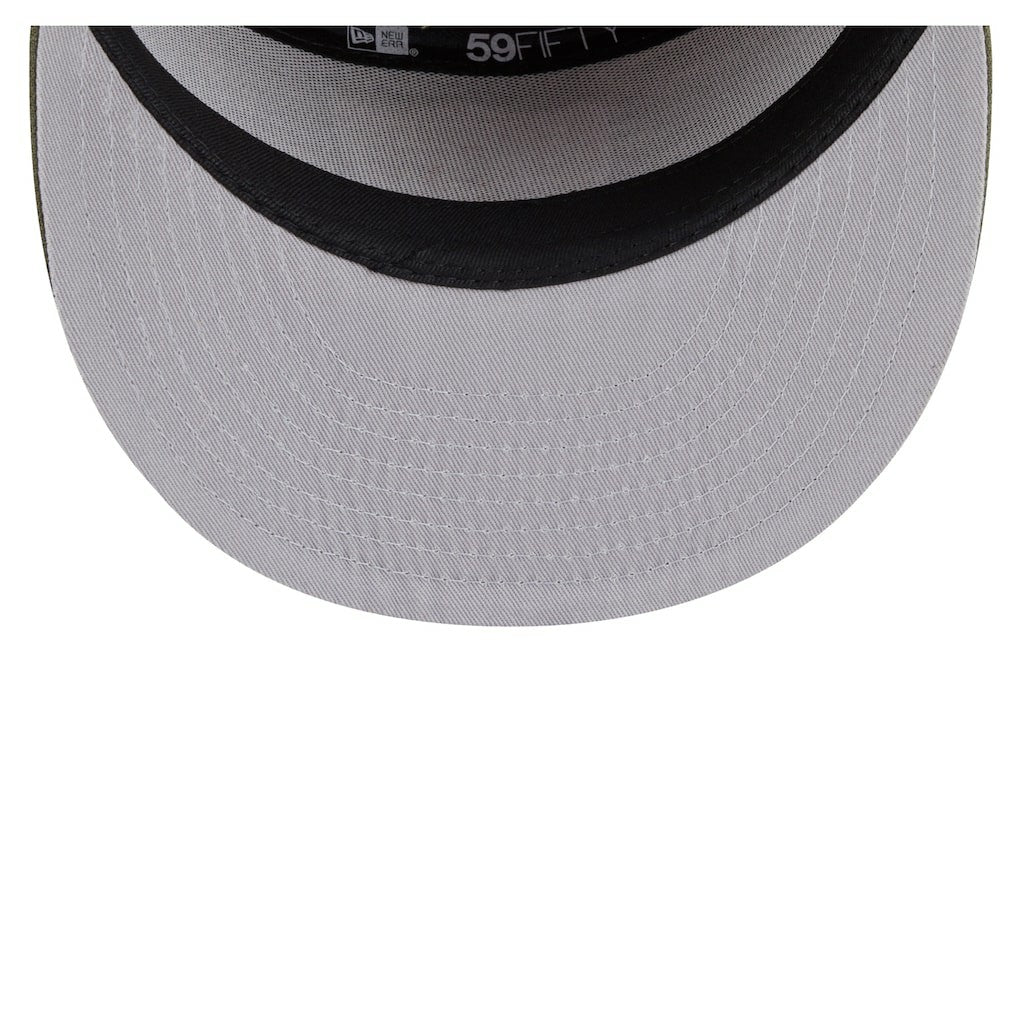 Las Vegas Raiders New Era Two-Tone Color Pack Split Panel 59FIFTY Fitted Hat - Olive/Brown cheap