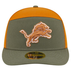 Detroit Lions New Era Two-Tone Color Pack Split Panel 59FIFTY Fitted Hat - Olive/Brown cheap