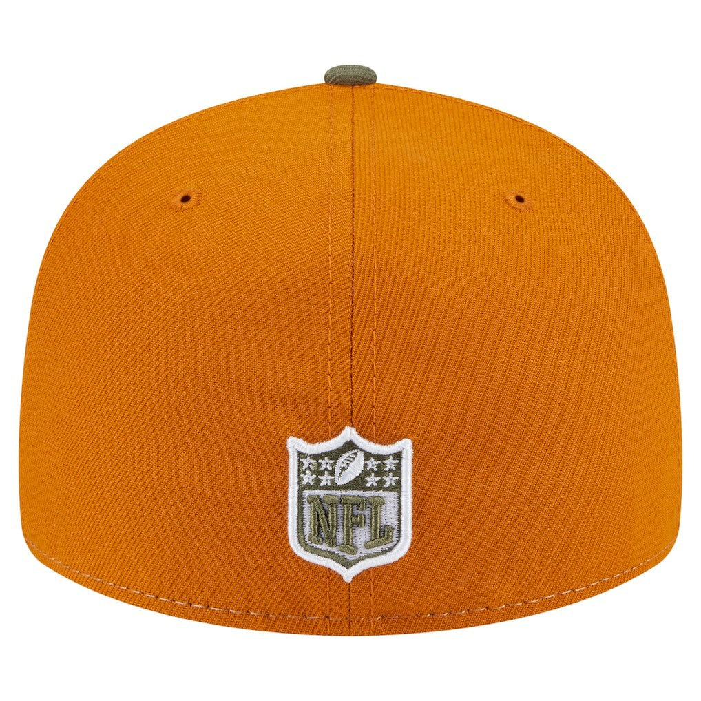 Detroit Lions New Era Two-Tone Color Pack Split Panel 59FIFTY Fitted Hat - Olive/Brown cheap