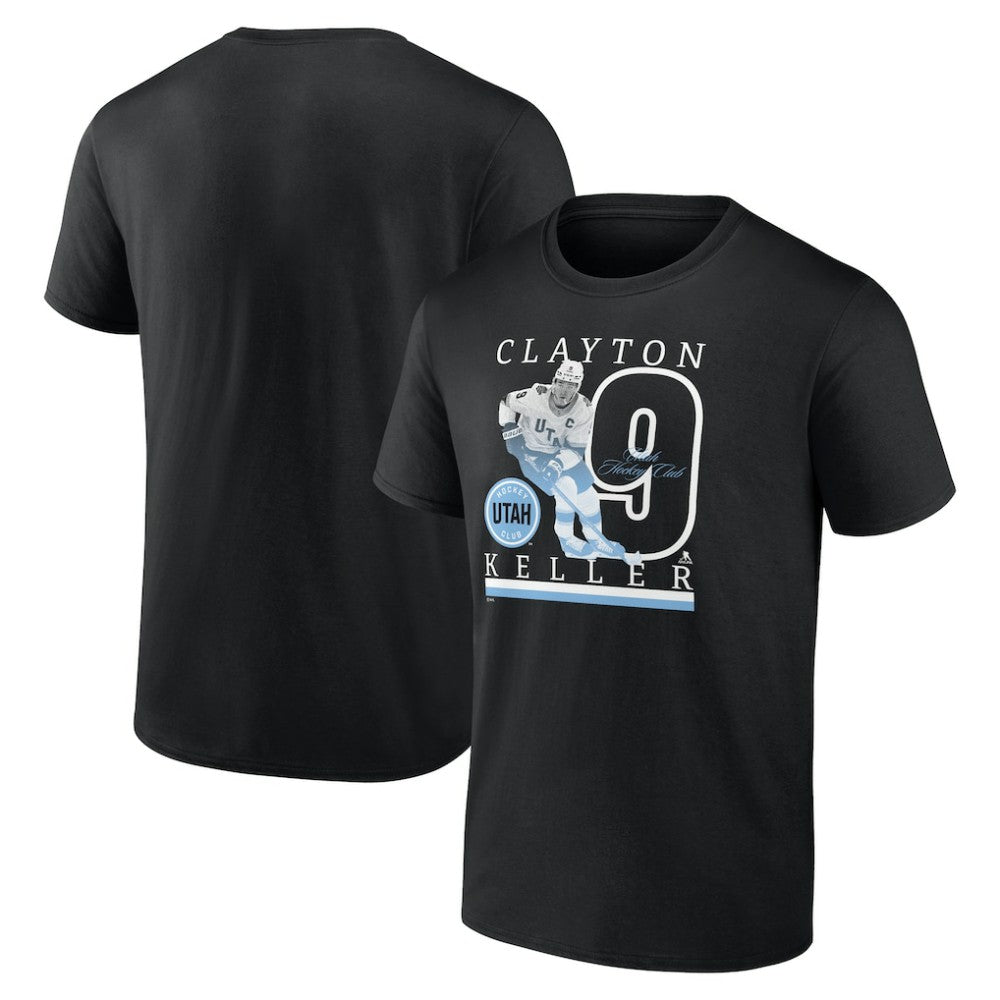 Clayton Keller Utah Mammoth Fanatics Player Graphic T-Shirt Black