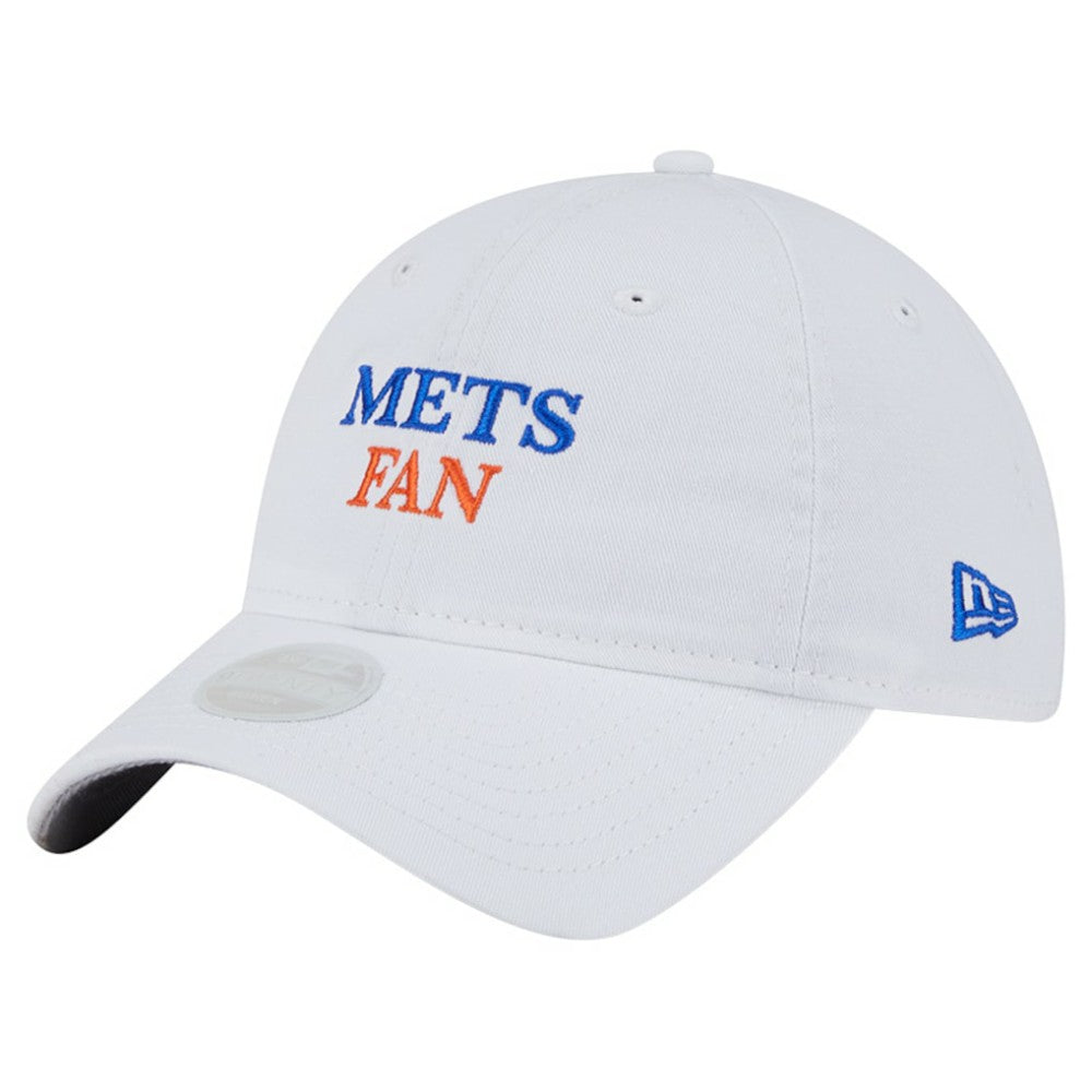 New York Mets Women's Team Fan 9TWENTY Adjustable Hat - White | New Era