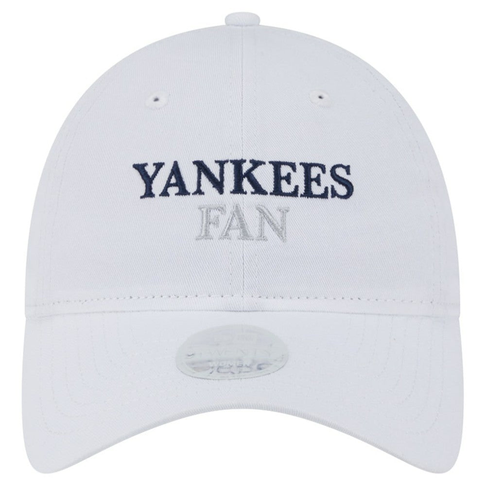 New York Yankees Women's Team Fan 9TWENTY Adjustable Hat - White | New Era